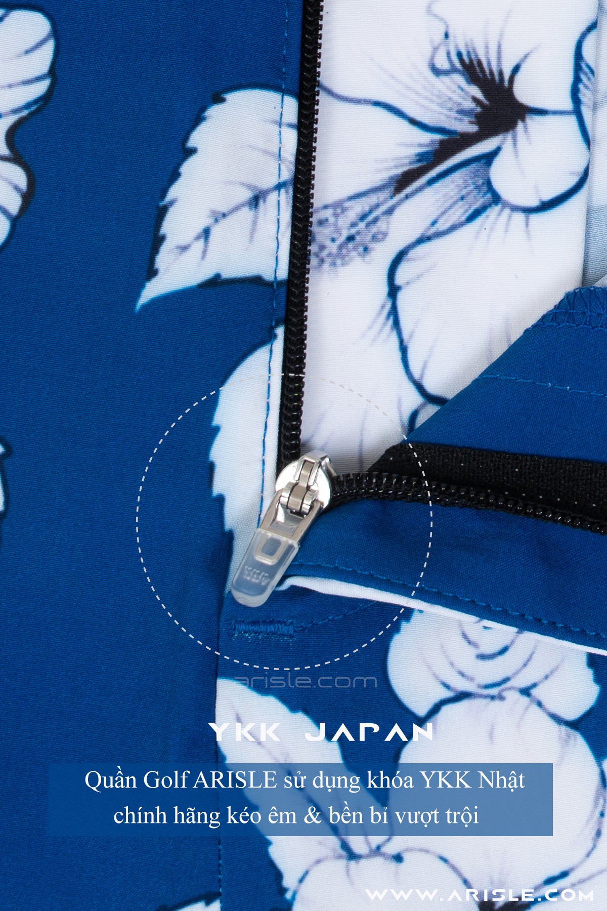 [New in] - Quần Golf & Resort  Short ARISLE Blue Tropical Print