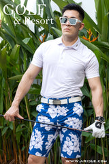 [New in] - Quần Golf & Resort  Short ARISLE Blue Tropical Print