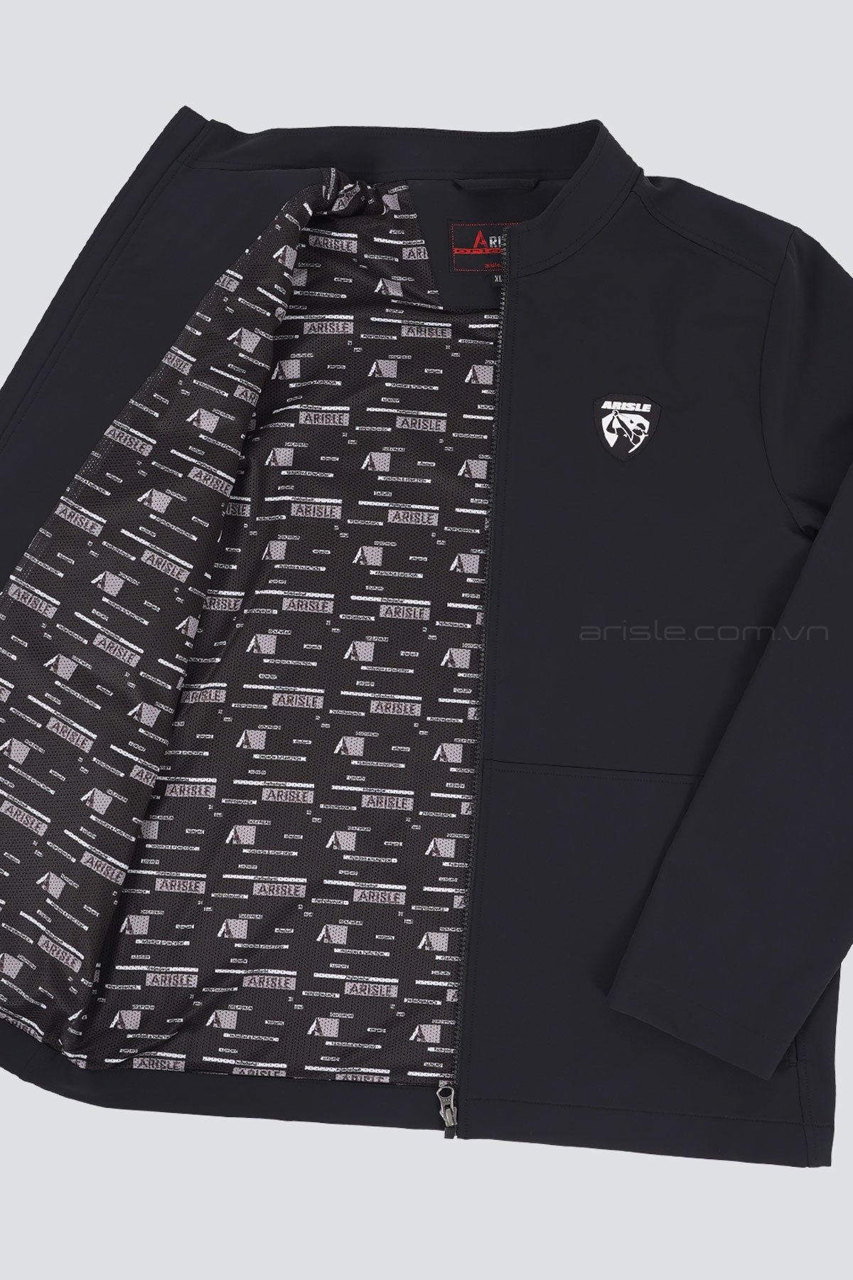 Áo Khoác Golf Arisle Shark-Skin Titan Black