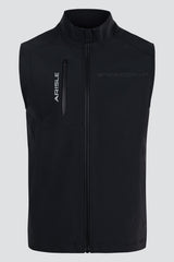 Áo Gilet Golf ARISLE Futuristic Sharkskin Titan Black