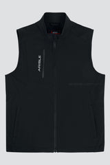 Áo Gilet Golf ARISLE Futuristic Sharkskin Titan Black