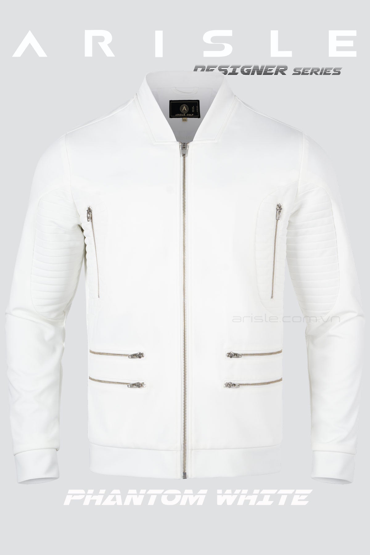 Áo Khoác Golf Designer Series Golf Jackets - Phantom White