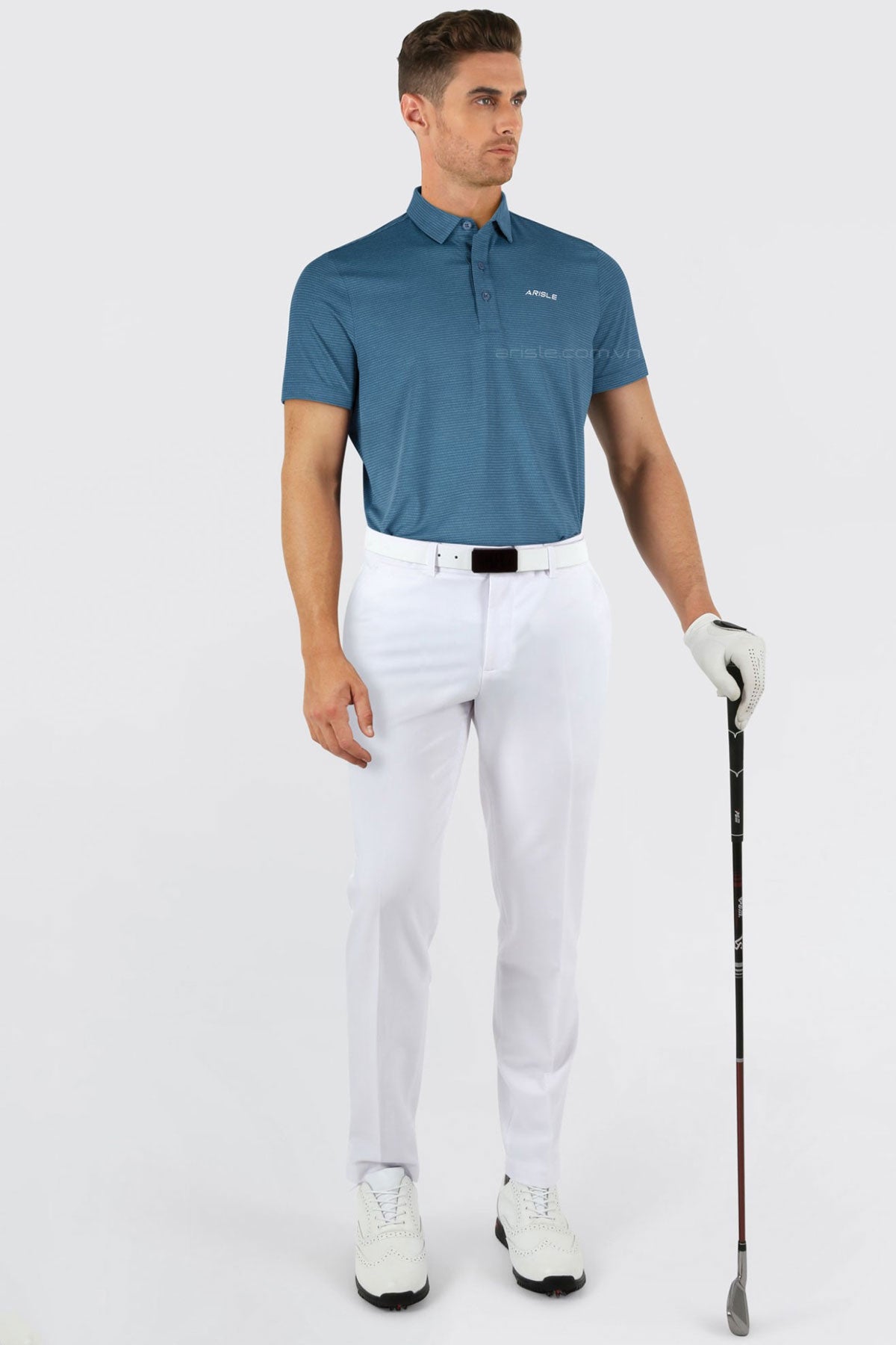 Áo Polo Golf ARISLE A-CLASS FirmStretch Majestic Blue