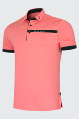 Áo Polo Golf Nam ARISLE Pro-Golfer Pastel Orange Stripe