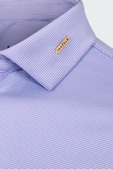 Áo Polo Golf Nam Dài Tay ARISLE Mini Stripe - Pastel Purple