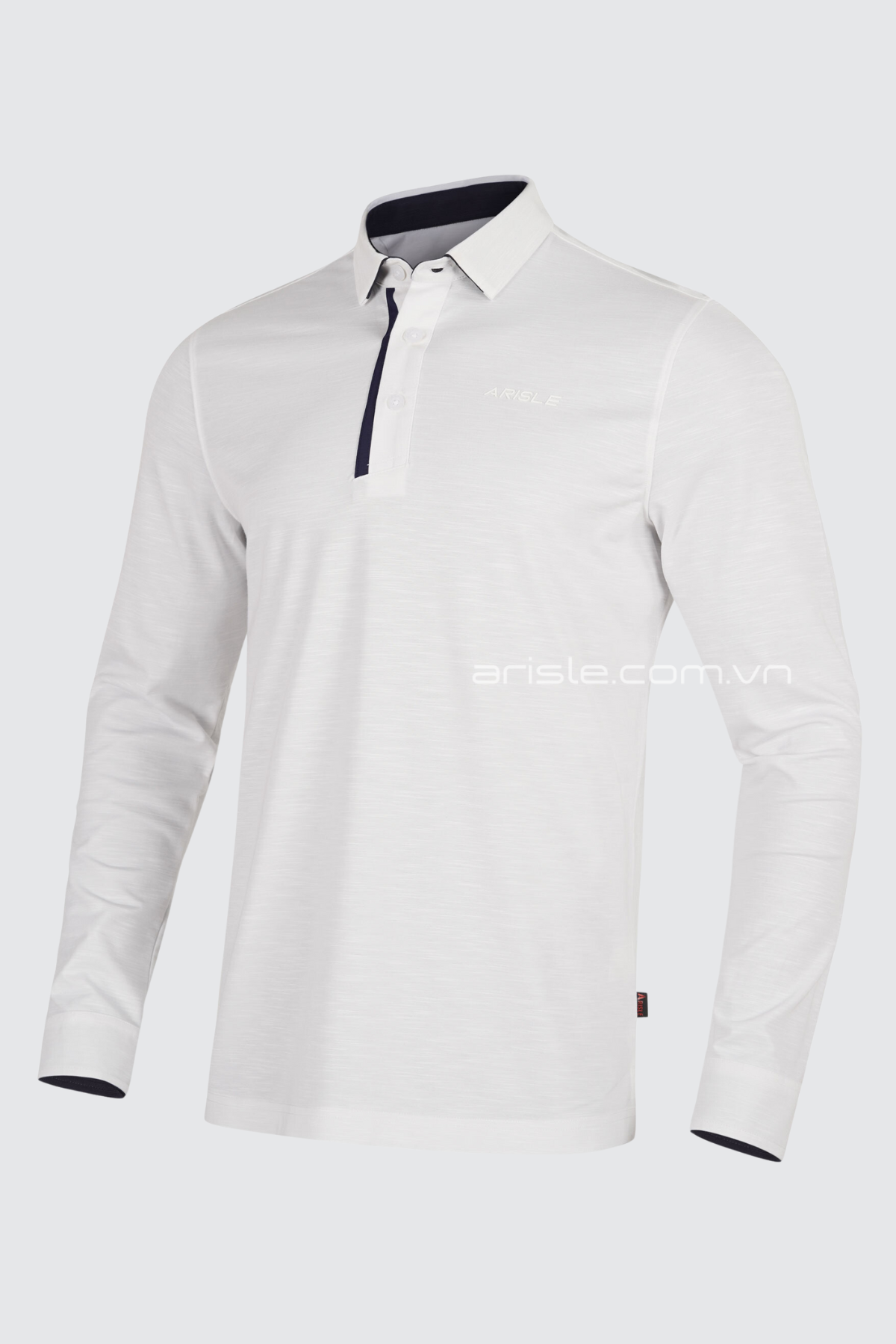 Áo Polo Golf ARISLE LS COTFLEX Diamond-White