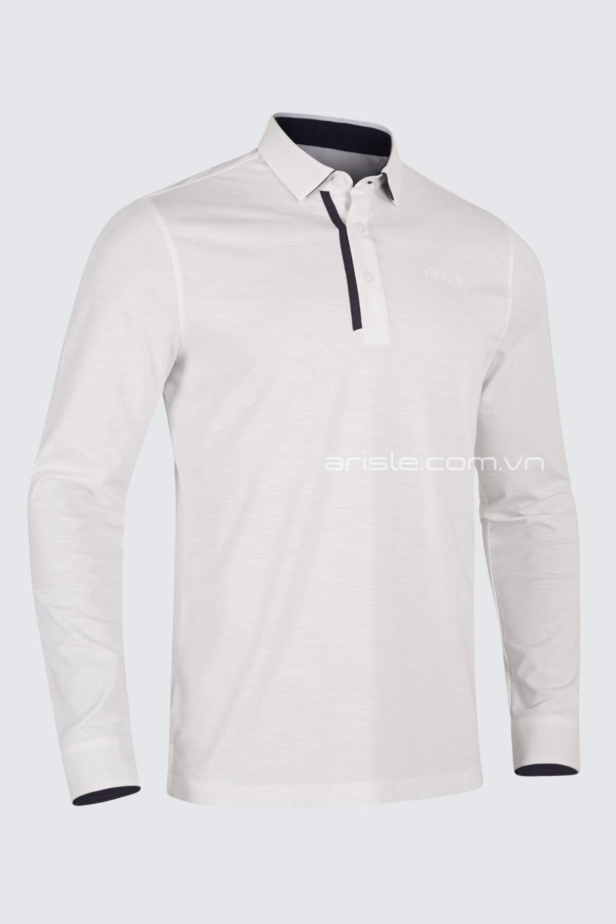 Áo Polo Golf ARISLE LS COTFLEX Diamond-White