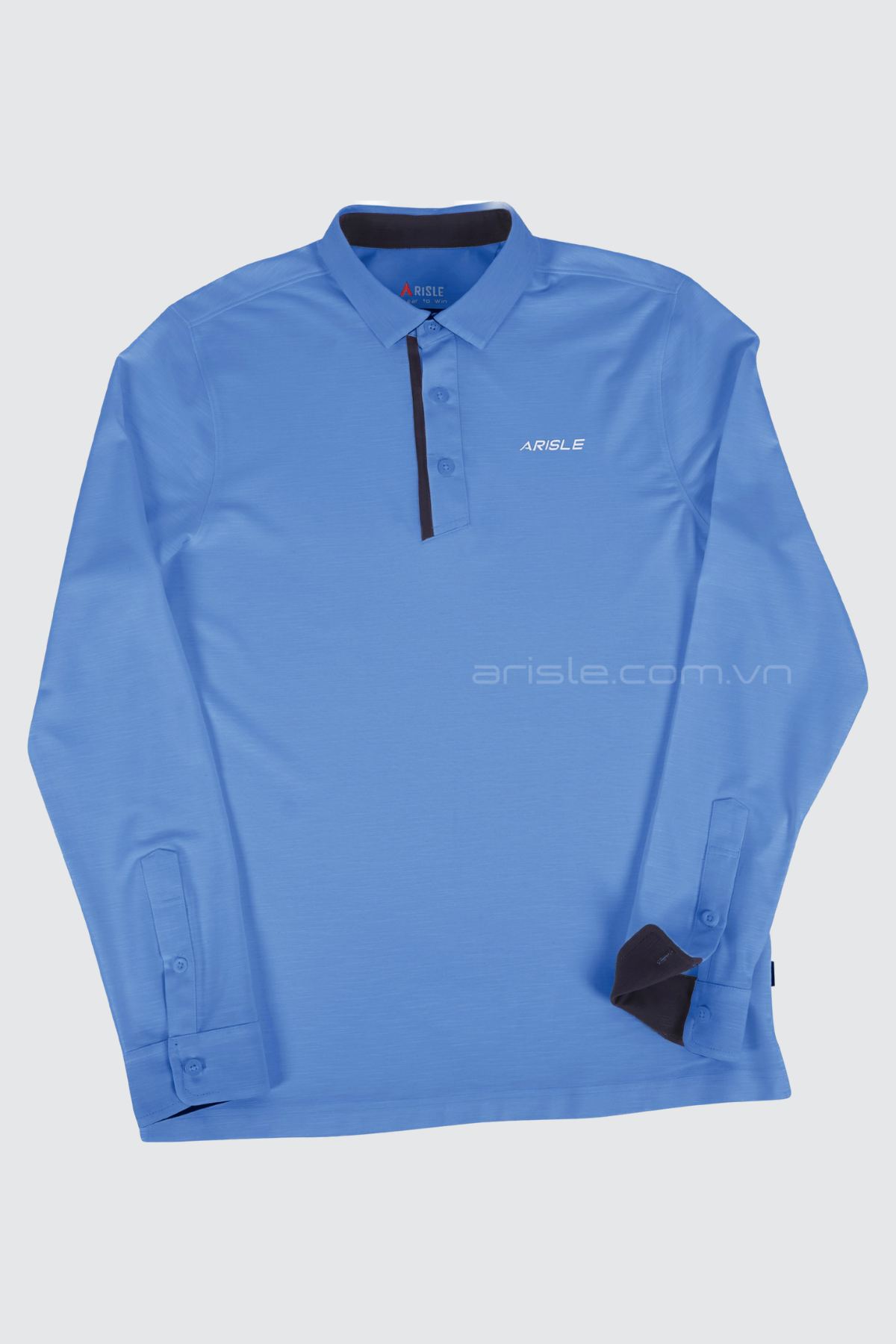 Áo Polo Golf ARISLE LS COTFLEX Sky-Blue