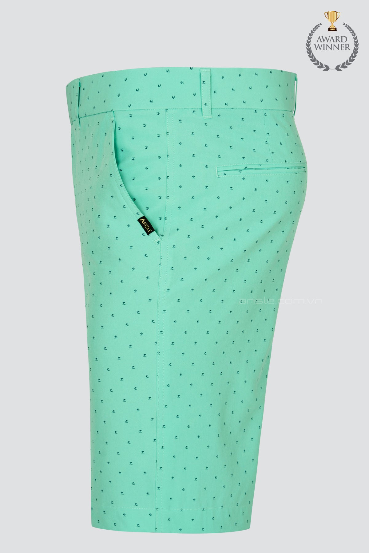 Quần Golf Shorts Nam ARISLE Eiseinhower Pastel Green