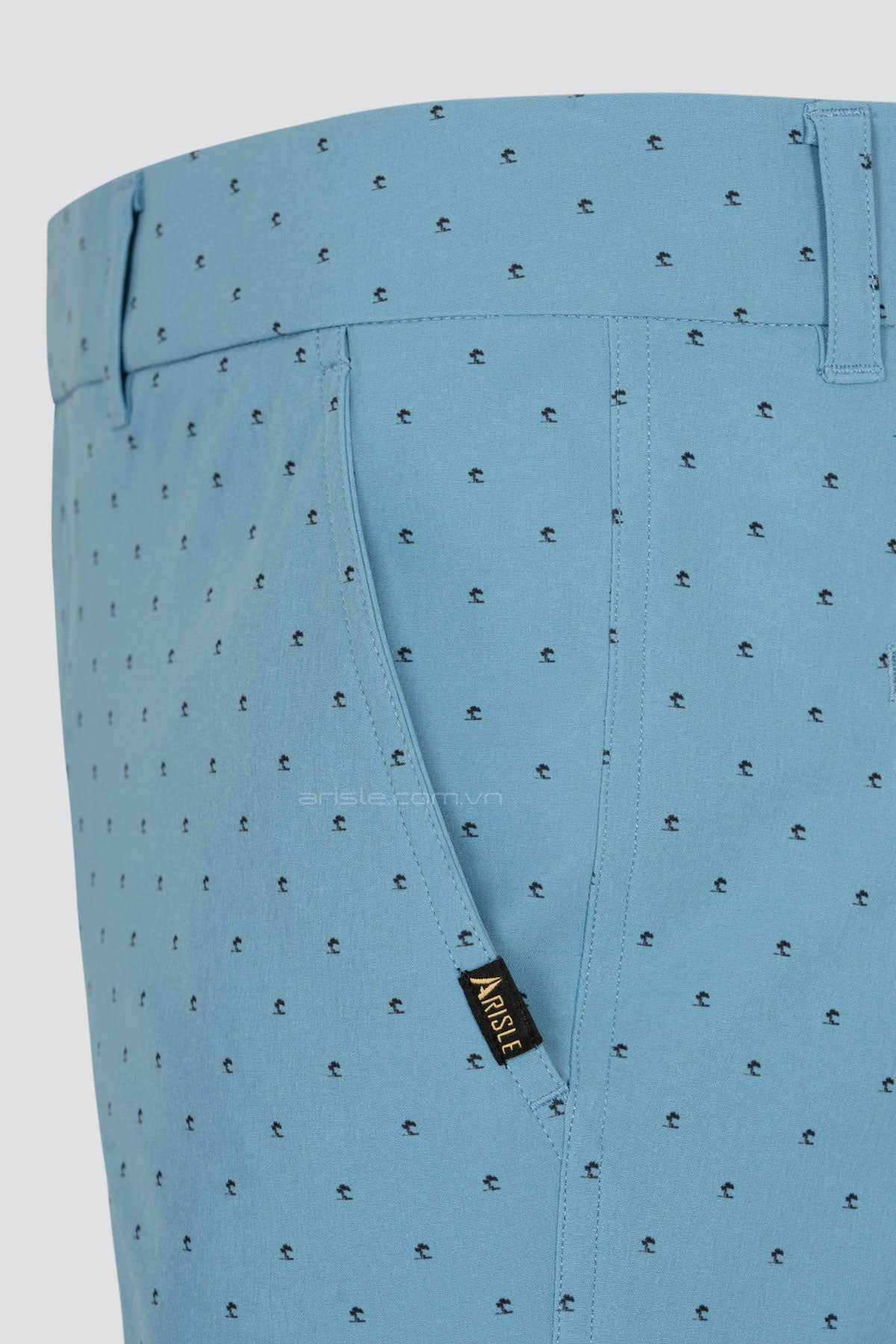 Quần Golf Shorts Nam ARISLE Eiseinhower Pastel Blue