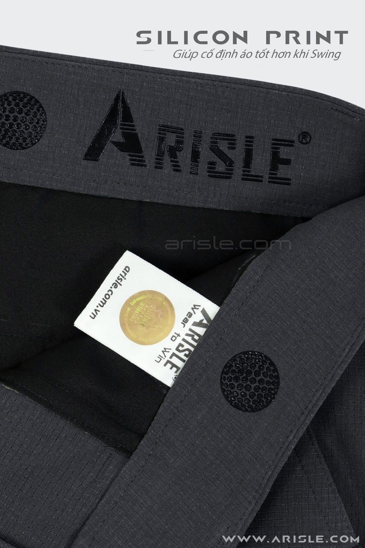 [New in] - Quần Golf Short ARISLE Airvent Frost Black
