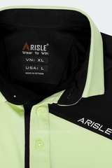 Áo Polo Golf Nam ARISLE Pro-Golfer Black Lime