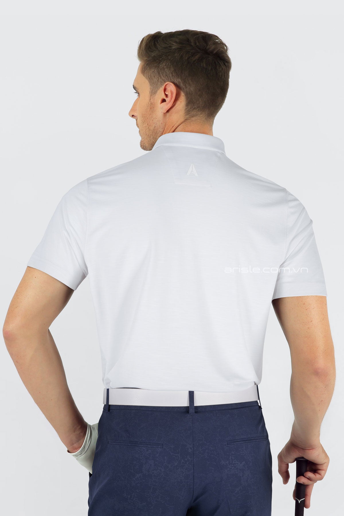 Áo Polo Golf ARISLE COTFLEX Diamond White