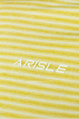 Áo Polo Golf Nam ARISLE Pixel Stripe Canary Yellow