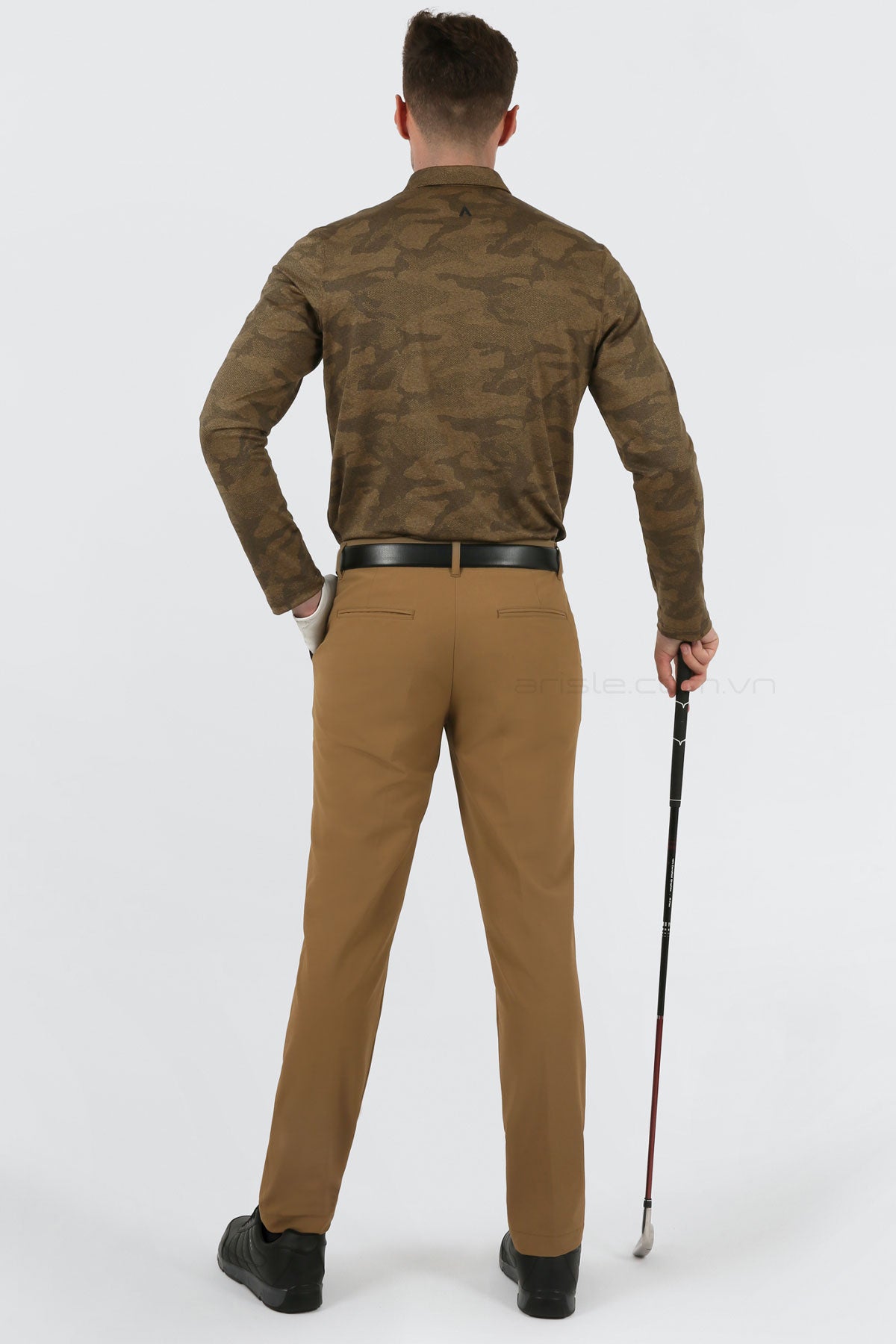 Quần Golf Nam Arisle FRICTION-FREE Camel Gold