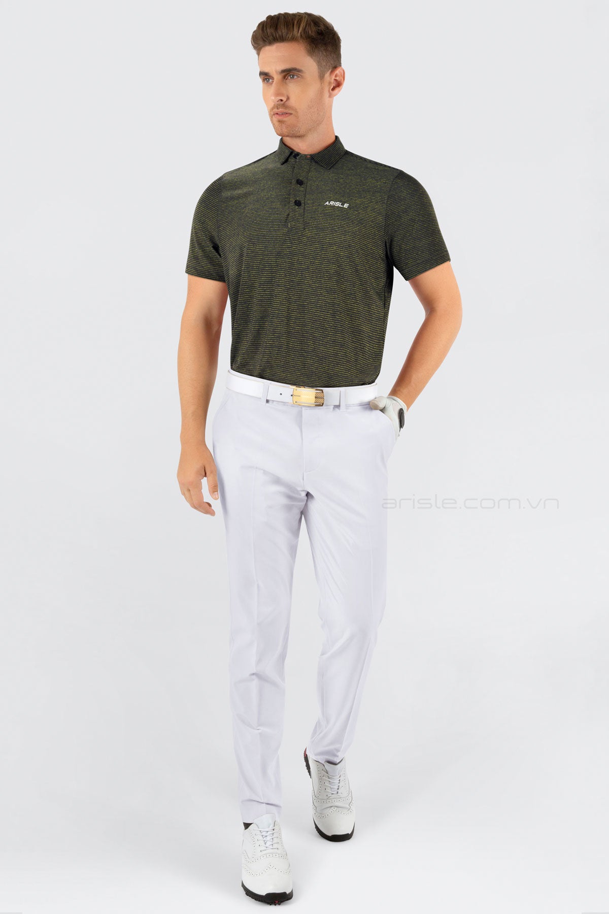 Quần Golf Nam ARISLE TWILLSTRETCH Modern White