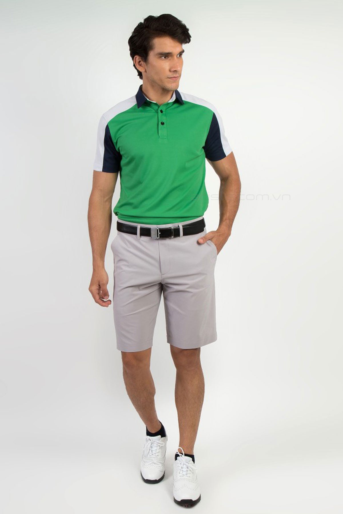 Quần Golf Shorts Arisle Bossman Silver Grey