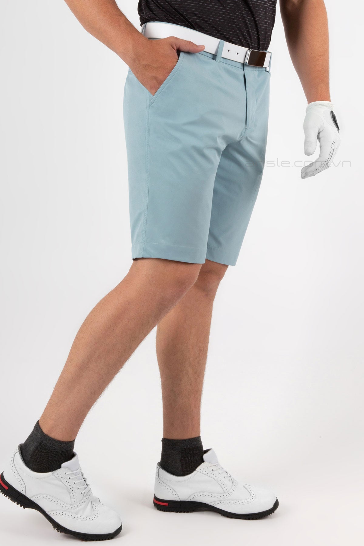 Quần Shorts Golf Arisle Bossman Pastel Blue