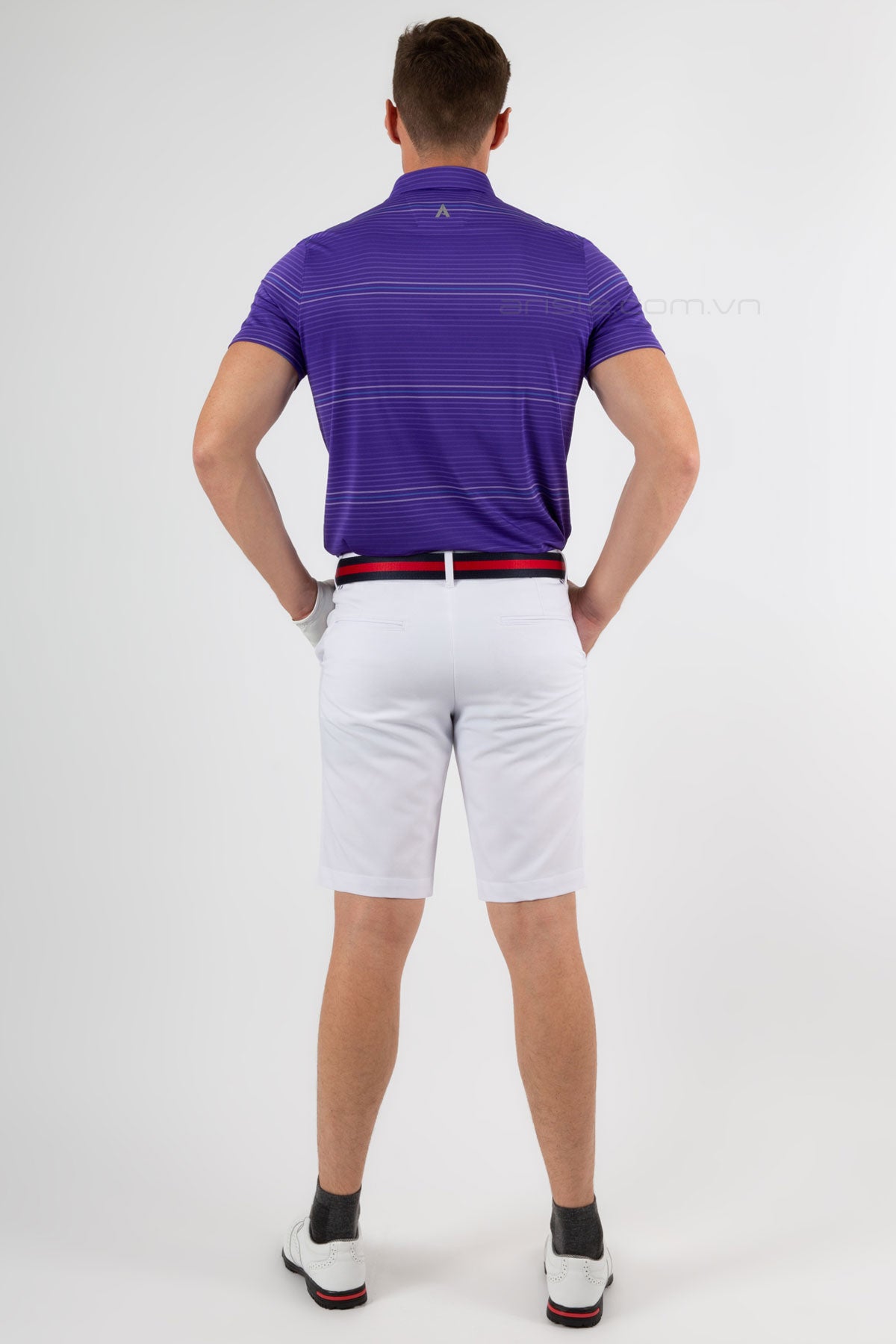 Quần Shorts Golf Arisle Bossman Classy White