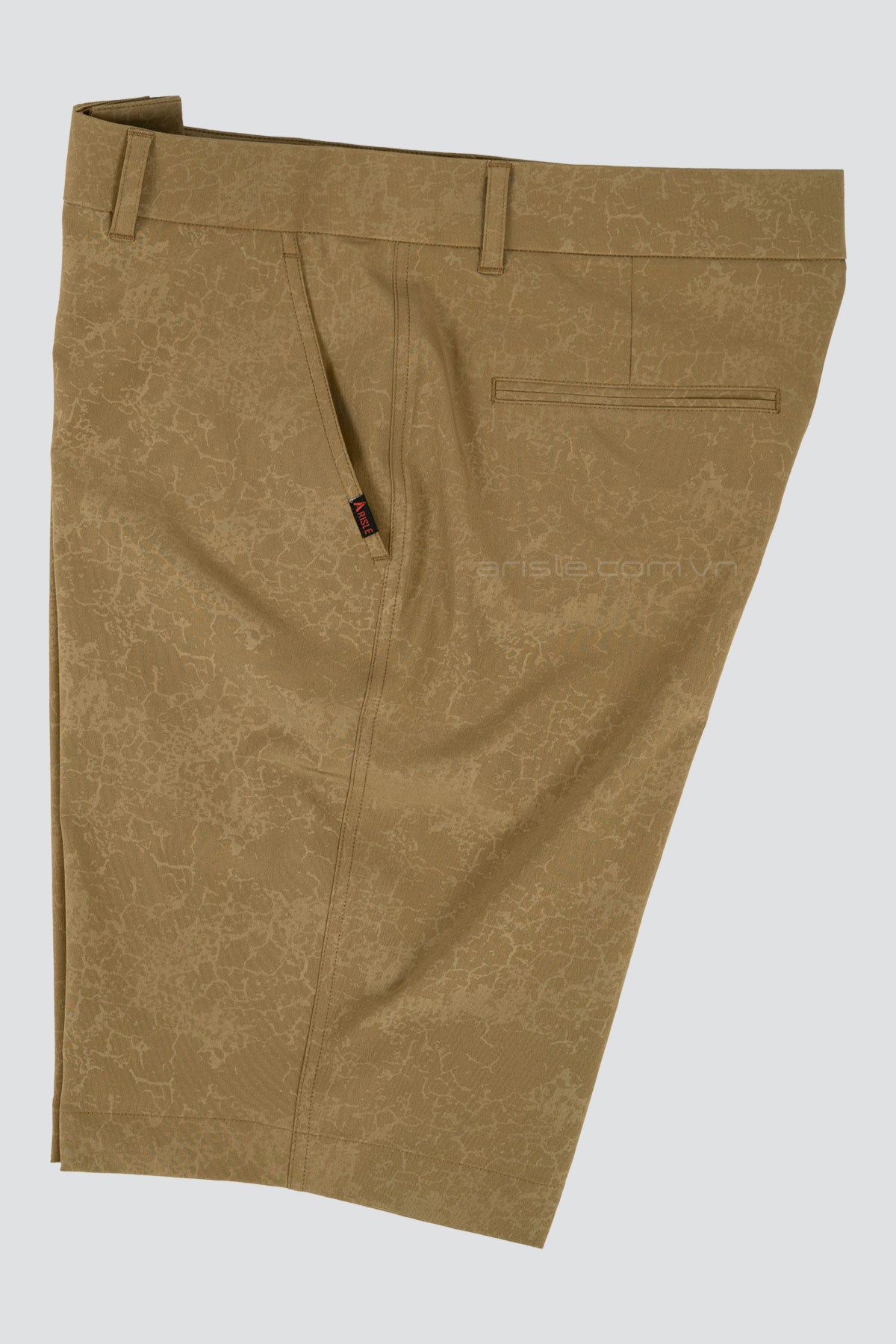 Quần Golf Shorts ARISLE A-Class Cluster - Khaki Gold