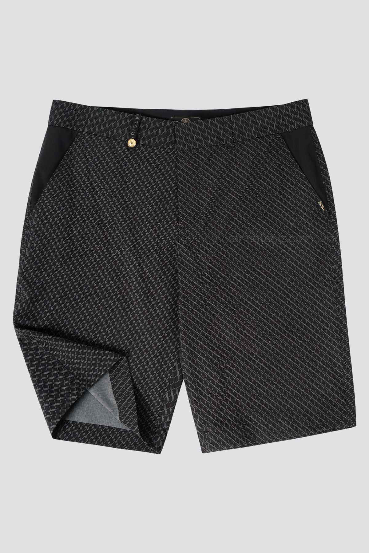 Quần Shorts Golf Nam ARISLE DS Black Dimension