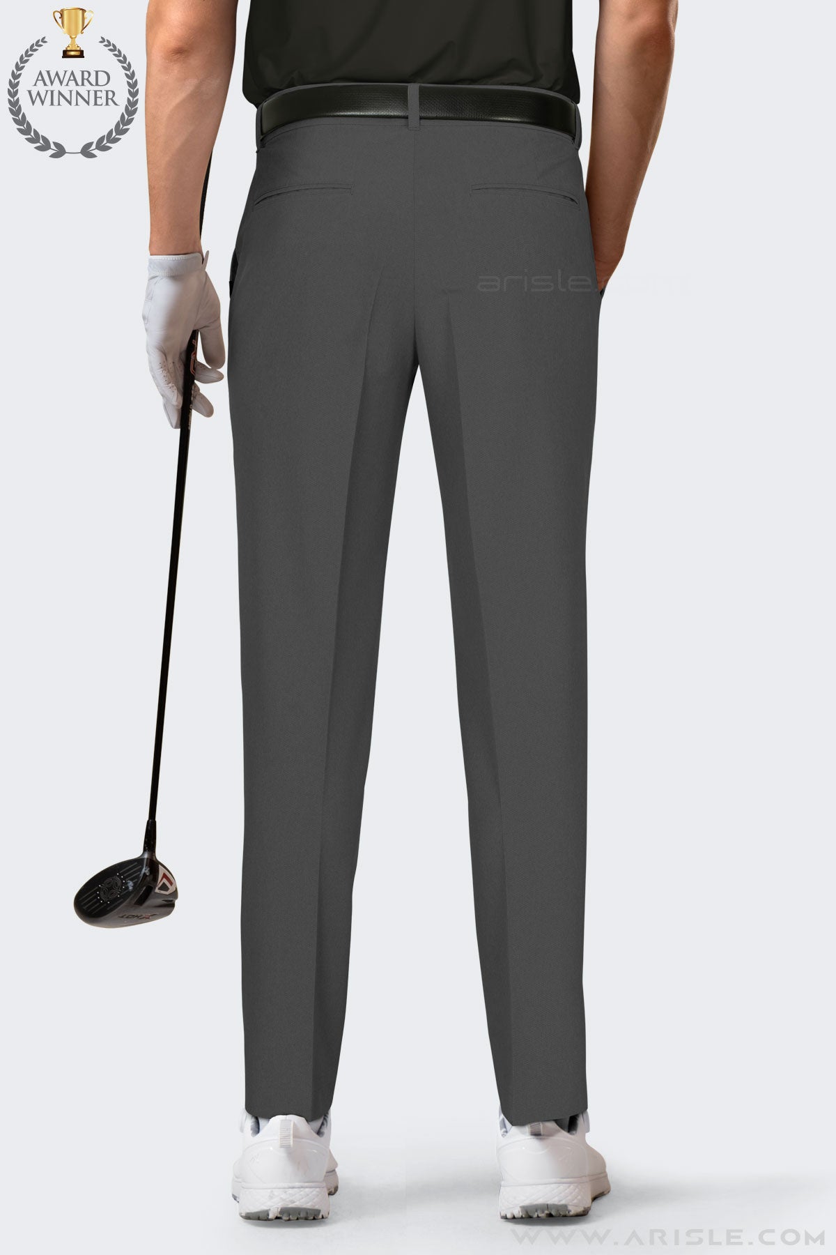 Quần Golf Nam ARISLE Diamond Chip Earl Grey