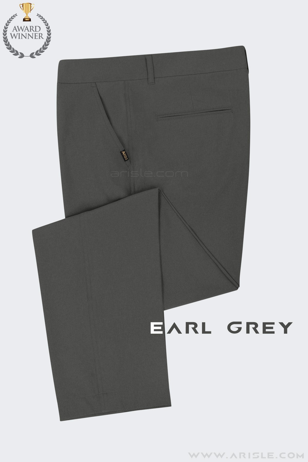 Quần Golf Nam ARISLE Diamond Chip Earl Grey