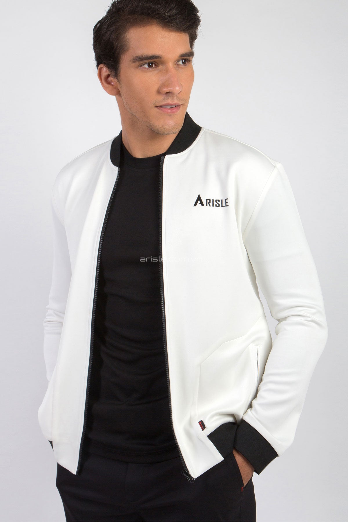 Áo Khoác Golf ARISLE Classy White