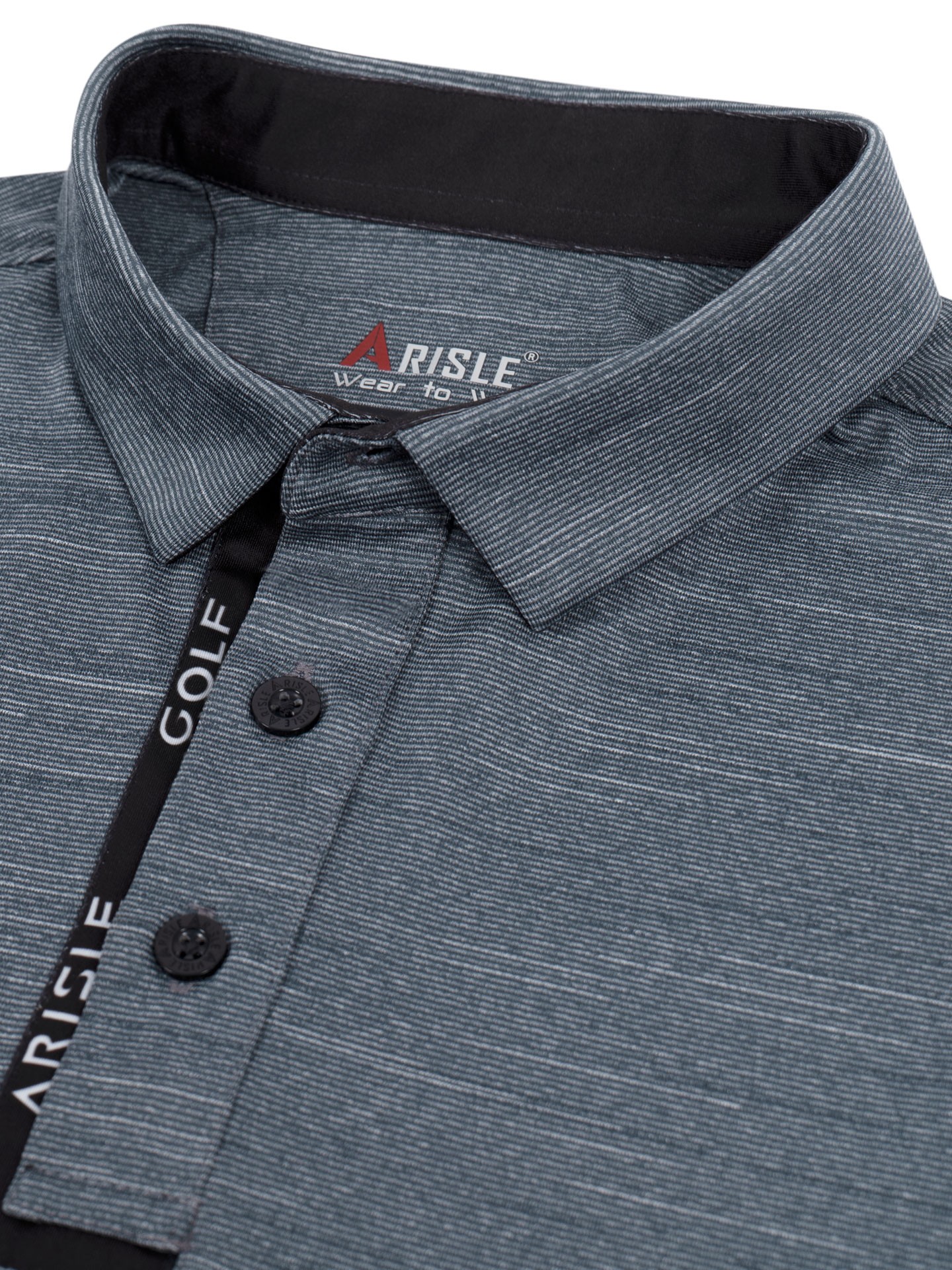 Áo Polo Golf ARISLE Ribb Cuff Steel Grey