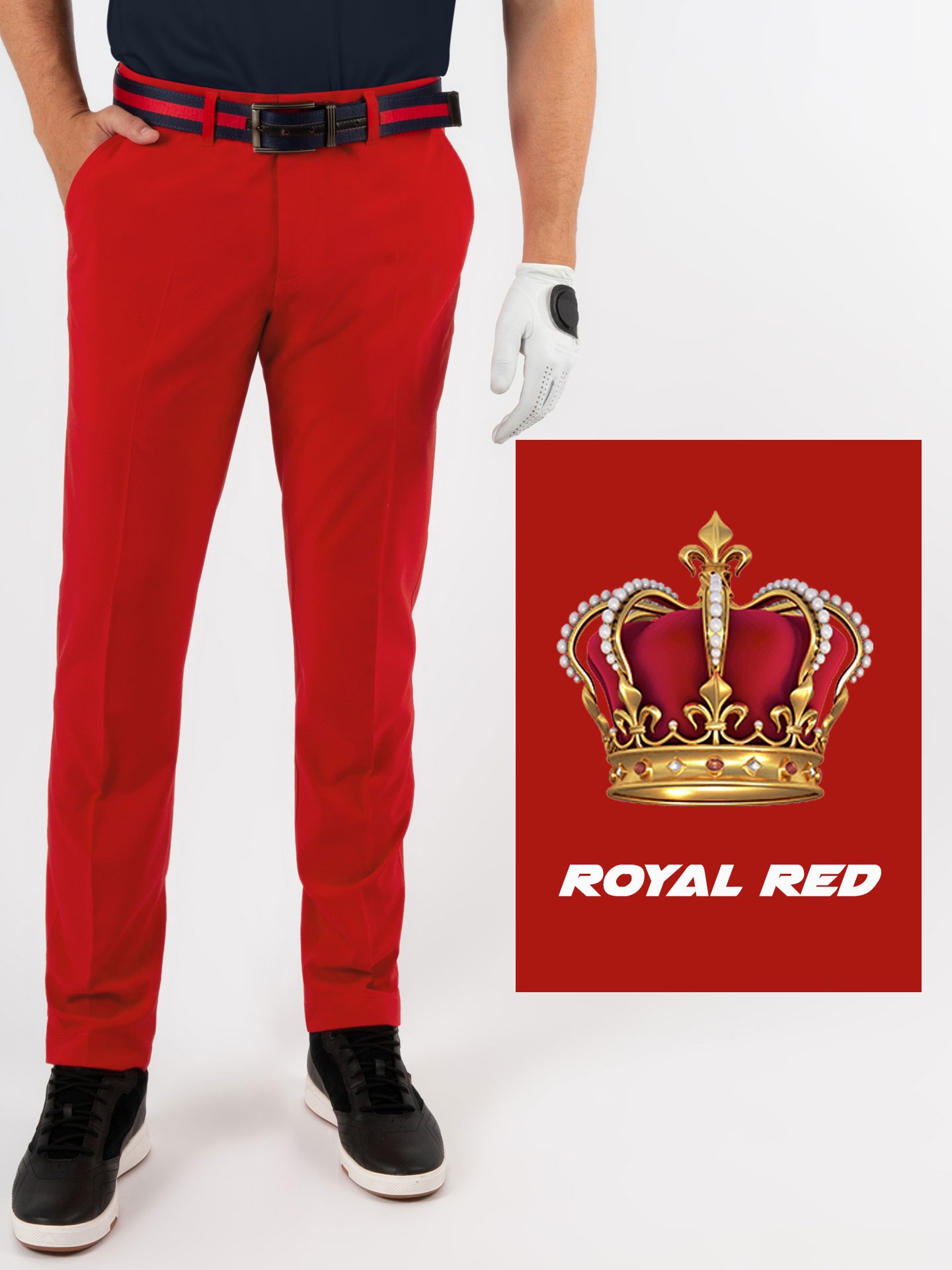 Quần Golf Nam ARISLE Bossman Royal Red