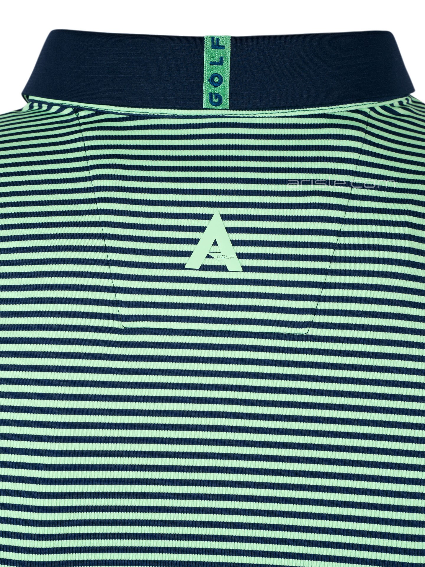 Áo Polo Golf ARISLE Green Navy Mini Stripe