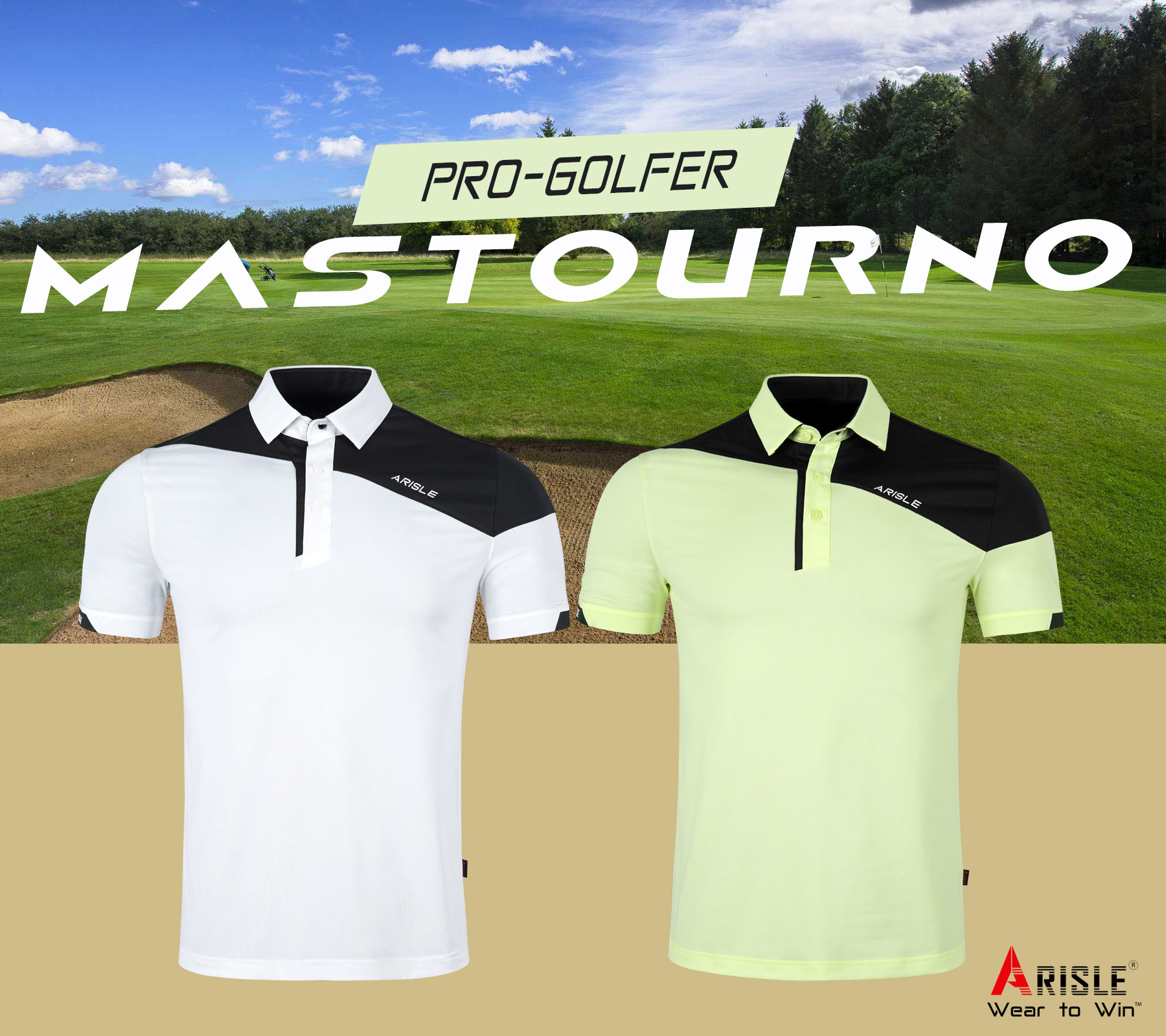 Ao-Polo-Golf-ARISLE-Pro-Golfer-Mastourno-White-8