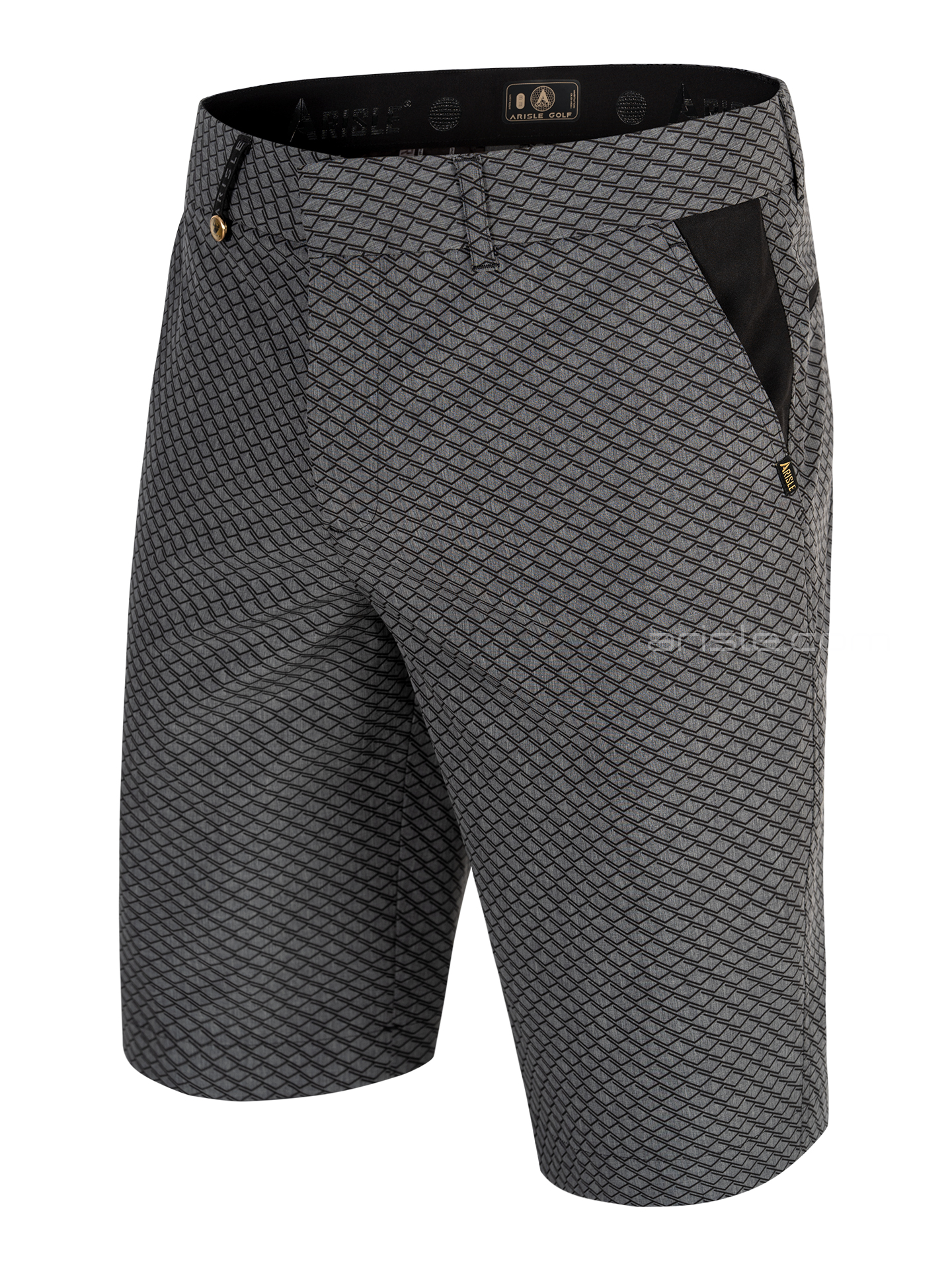 Quần Shorts Golf Nam ARISLE Grey Dimension