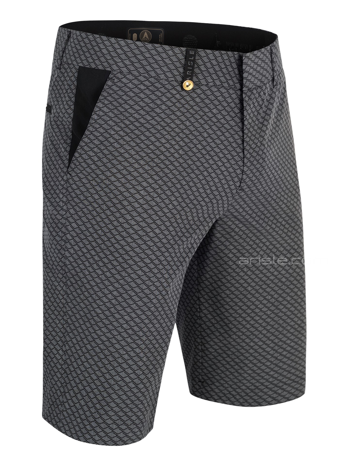 Quần Shorts Golf Nam ARISLE Grey Dimension