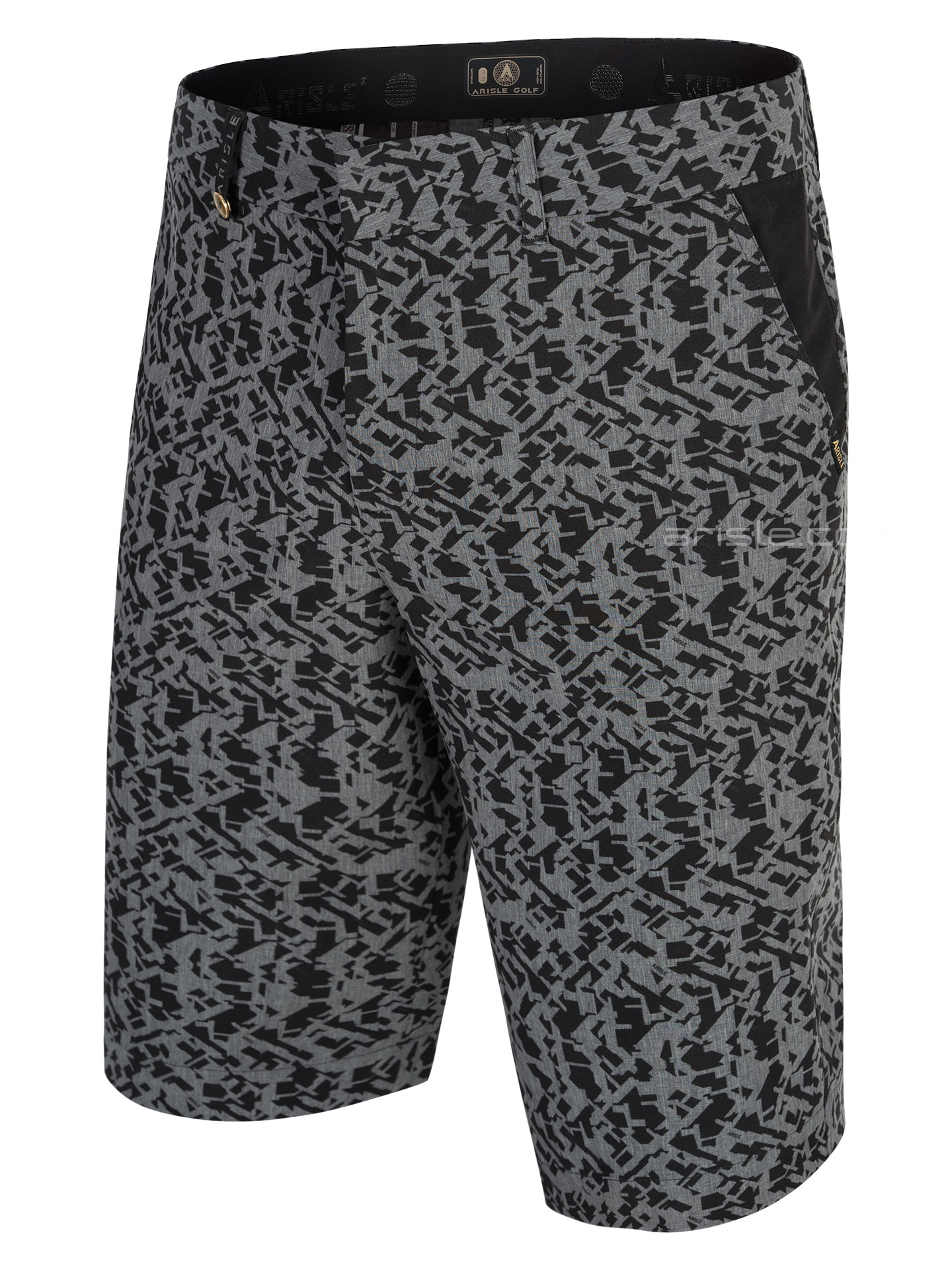 Quần Shorts Golf Nam ARISLE Grey Modern Camo