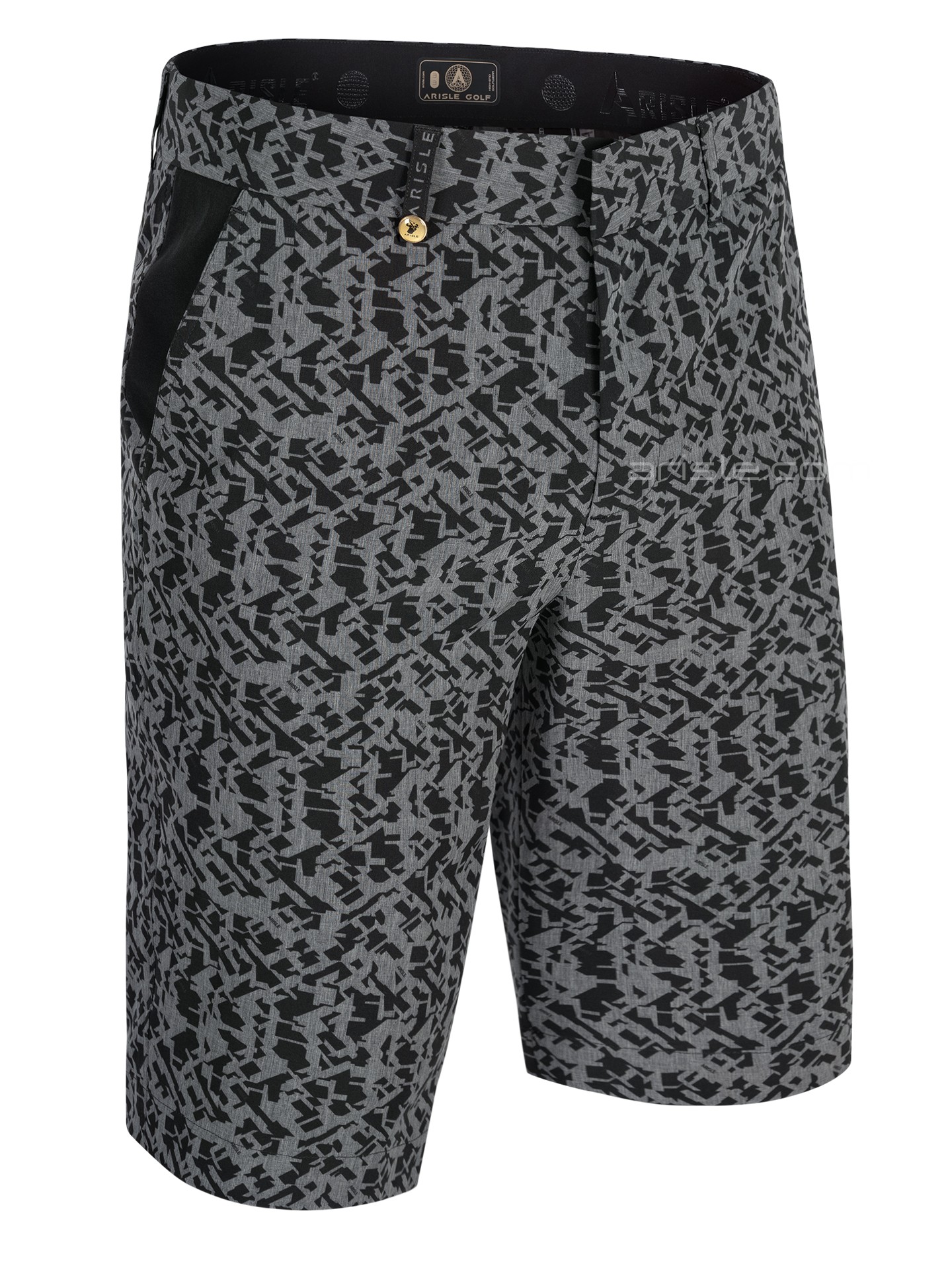 Quần Shorts Golf Nam ARISLE Grey Modern Camo