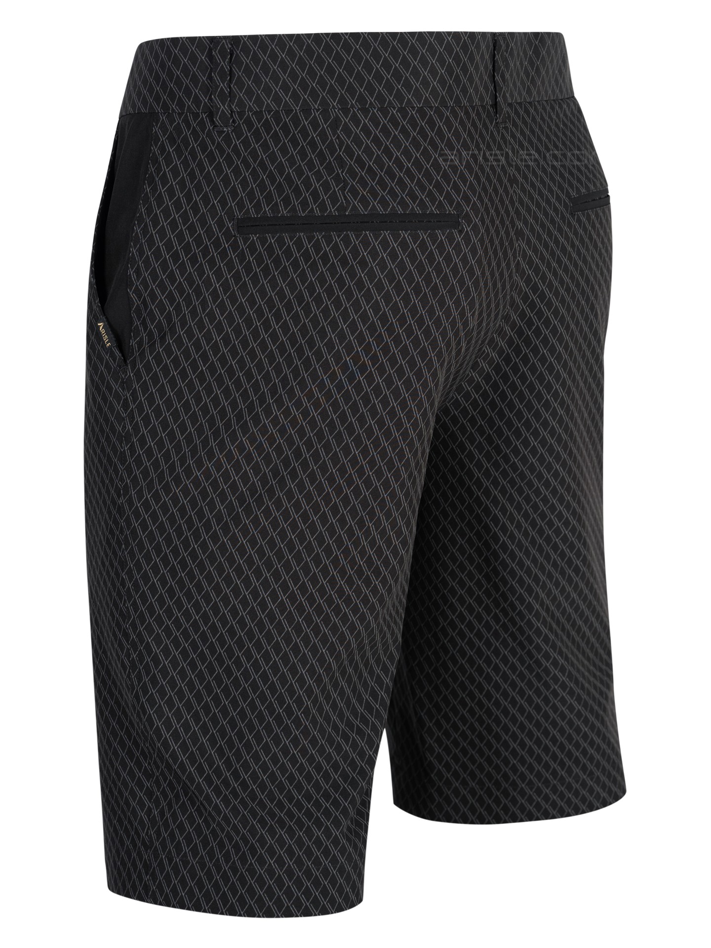 Quần Shorts Golf Nam ARISLE Black Dimension