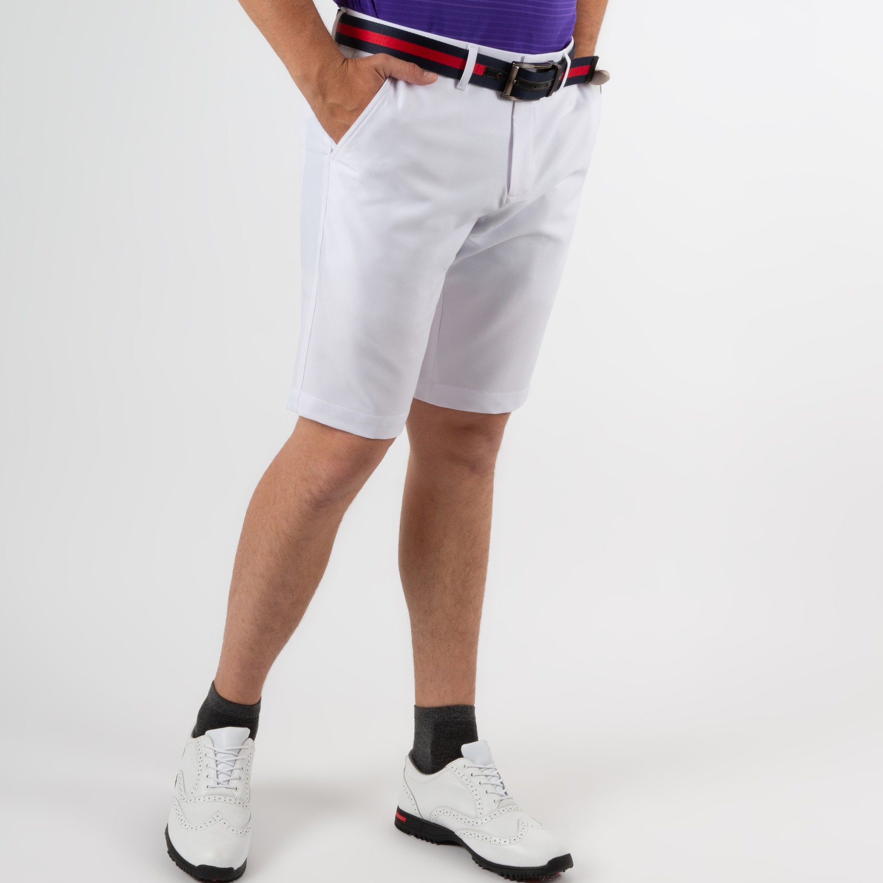 Quần Shorts Golf Arisle Bossman Classy White