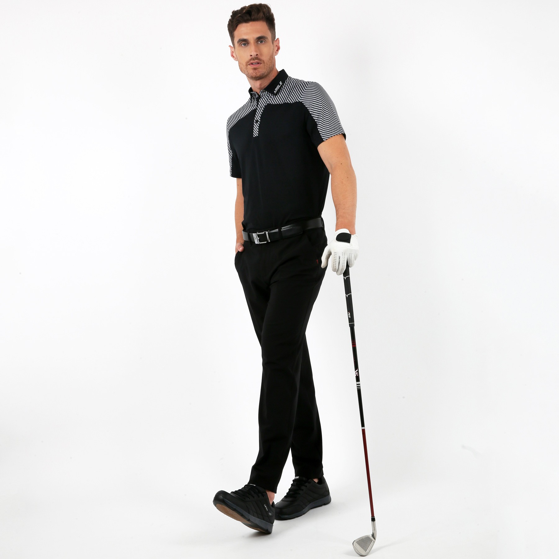 Áo Polo Golf ARISLE Pro-Golfer Series - Black Carbon