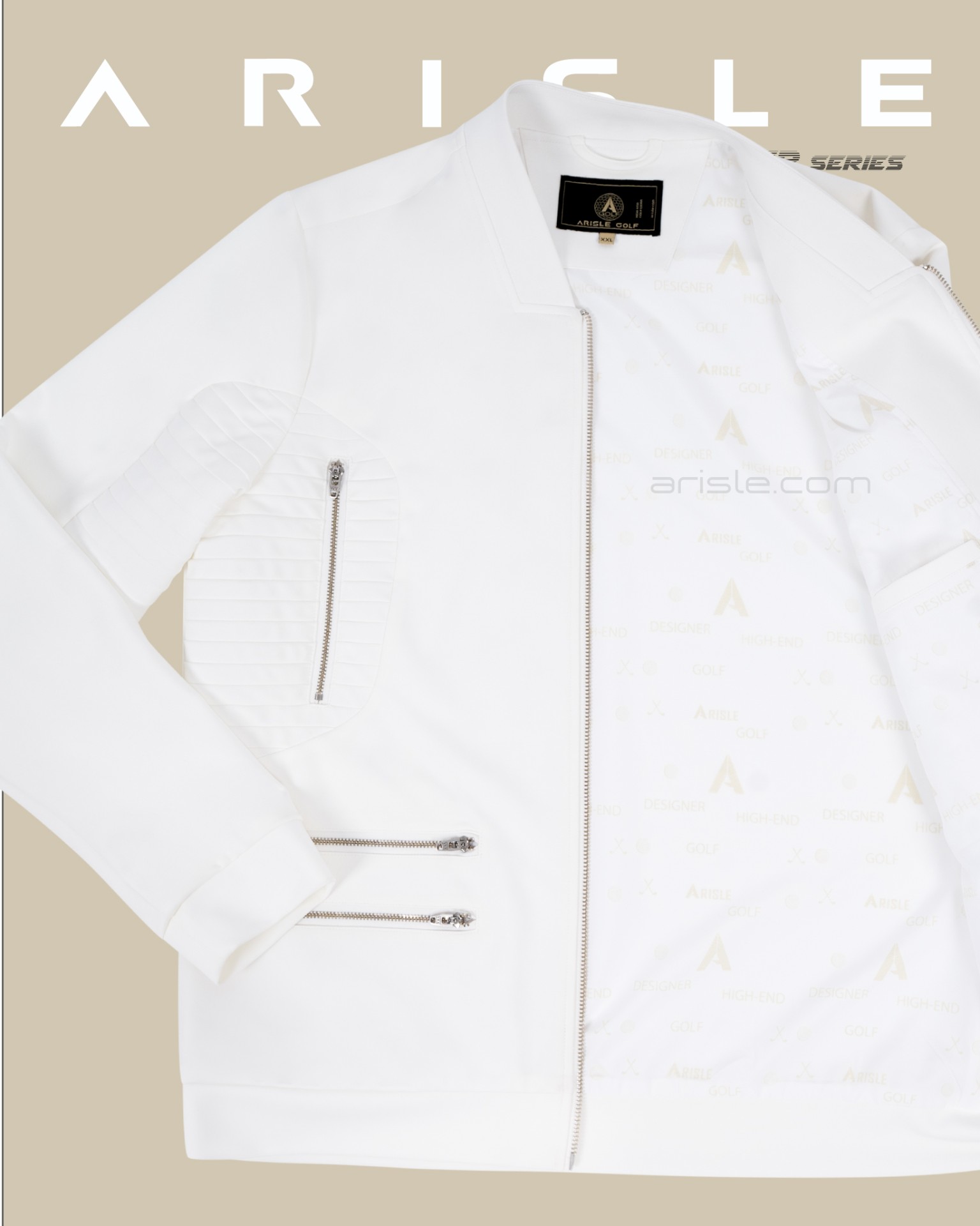 Áo Khoác Golf Designer Series Golf Jackets - Phantom White