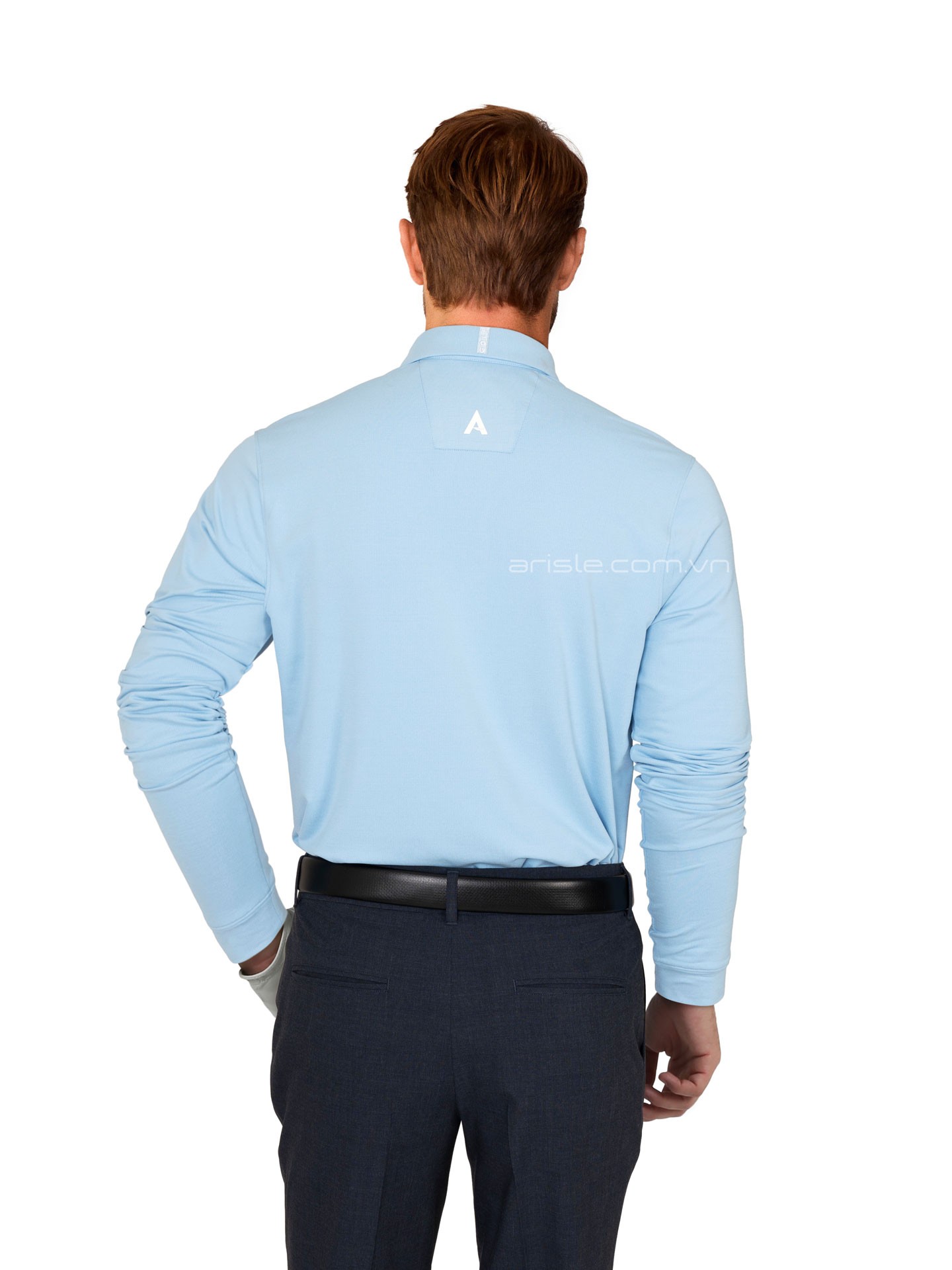 ÁO POLO GOLF LS BOSSMAN-FALL SWISS BLUE