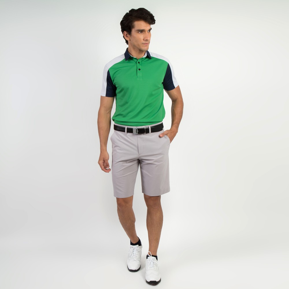 Áo Polo Golf Arisle Trendy ColorBlock Green/Navy
