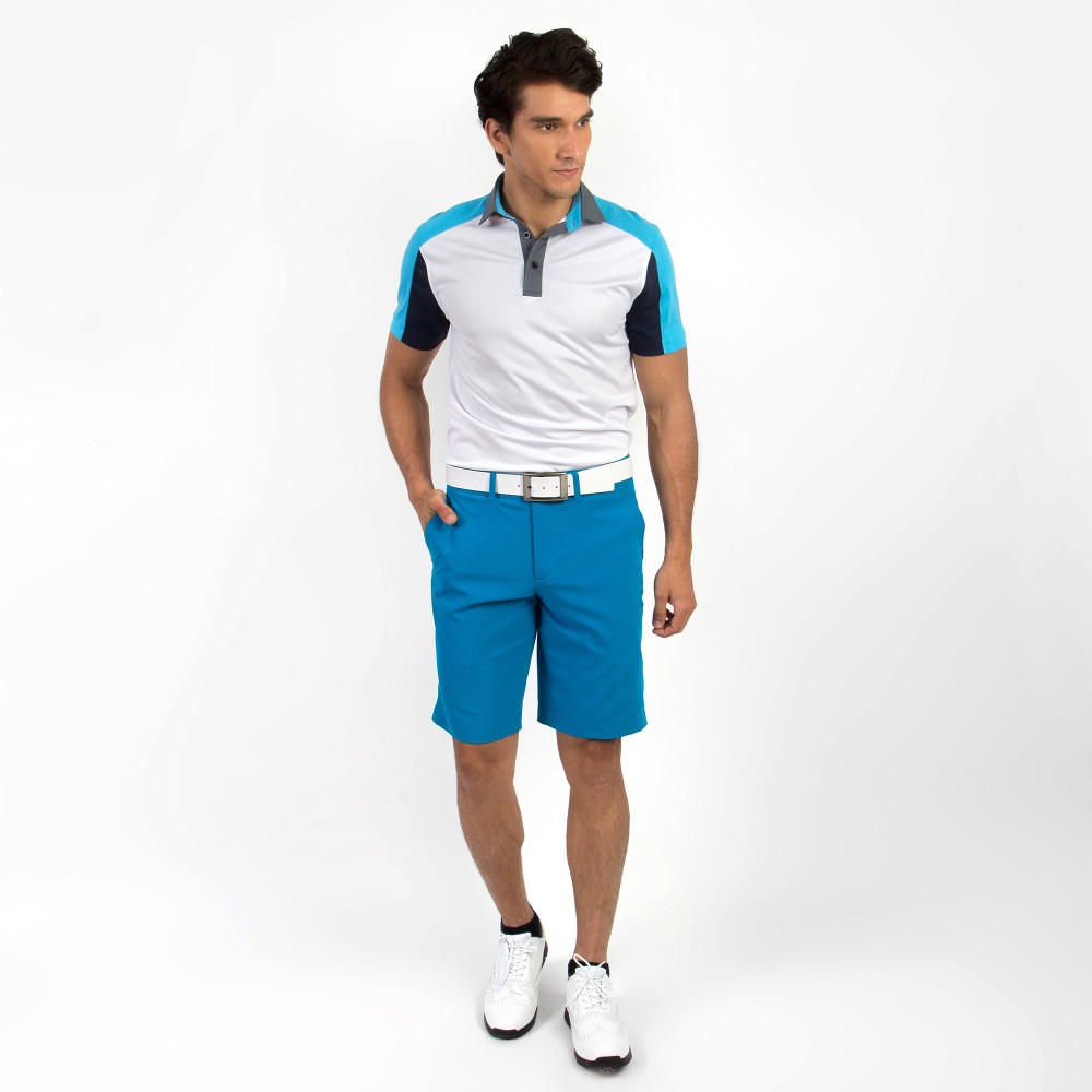 Áo Polo Golf Trendy ColorBlock Blue/Navy tone