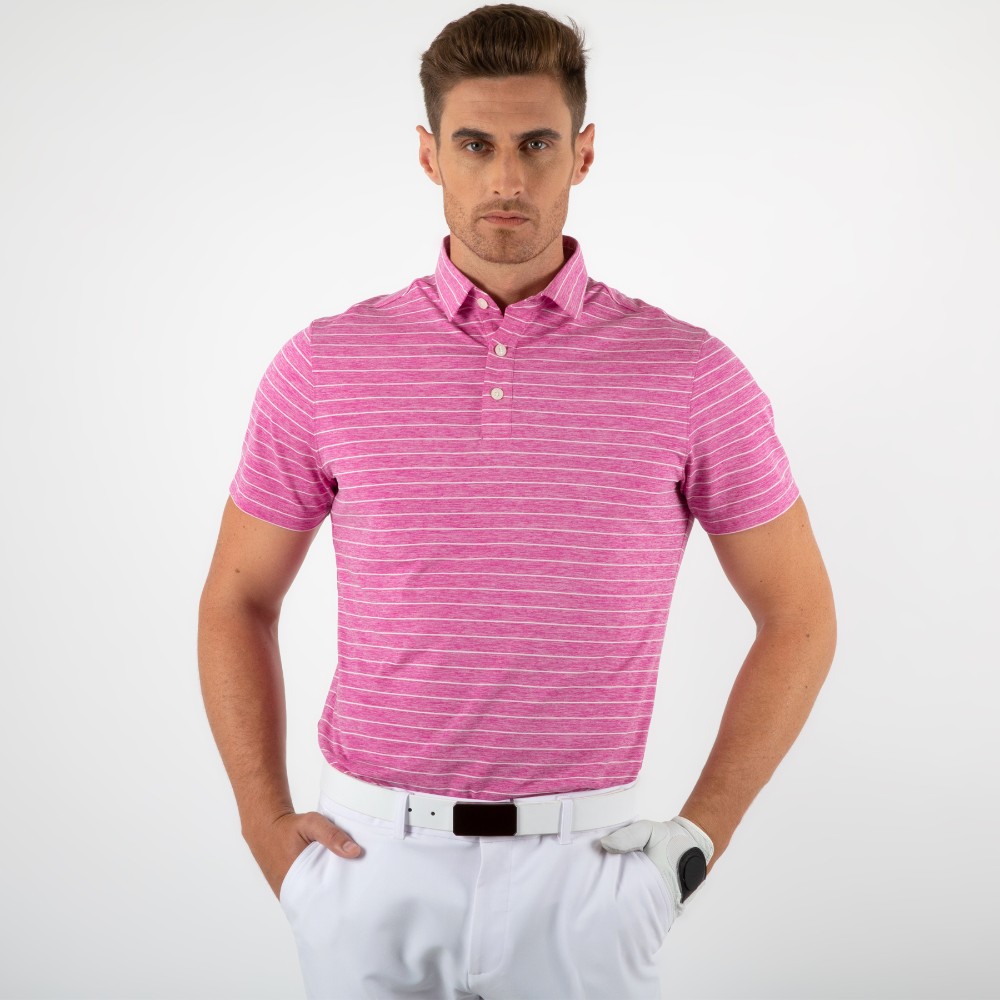 Áo Polo Golf ARISLE Bossman Aston Pink