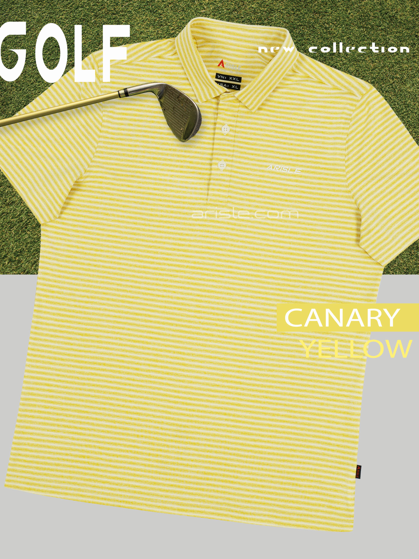 Ao-Polo-Golf-Nam-Pixel-Stripe-Canary-Yellow-6